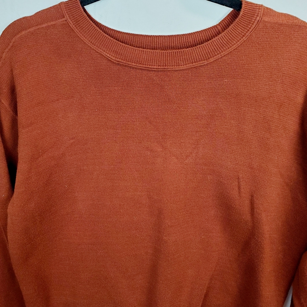 Vince Rust Color Wool Crewneck Sweater Size Xs - image 4